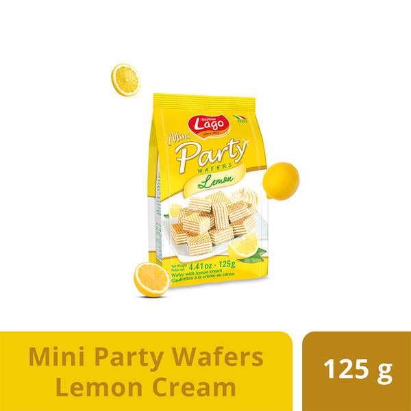 Gastone Lago Mini Party Wafers Lemon Cream (125g)