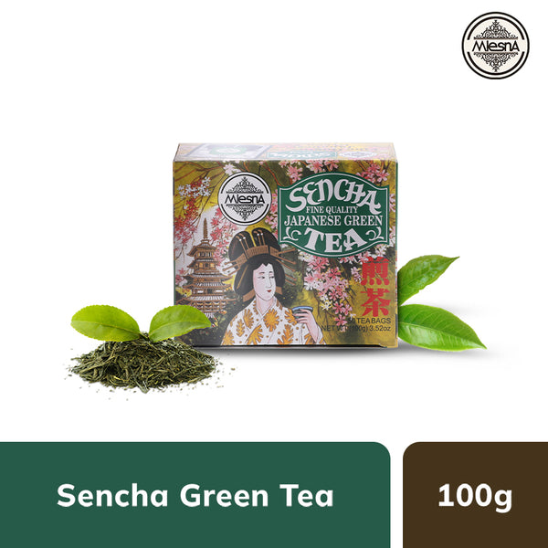 Mlesna Sencha Green Tea  50 Bags -100 Gms