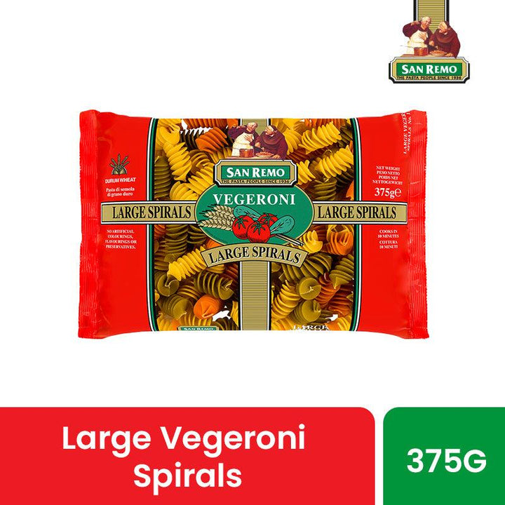 Buy Pasta & Noodles "Vegeroni Large Spiral Pasta" by San Remo, Pack of 1