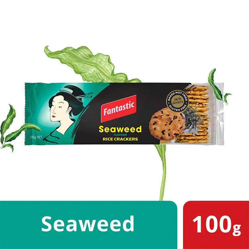 Buy Puffed Rice Cakes "Seaweed Rice Crackers" by Fantastic, Pack of 1