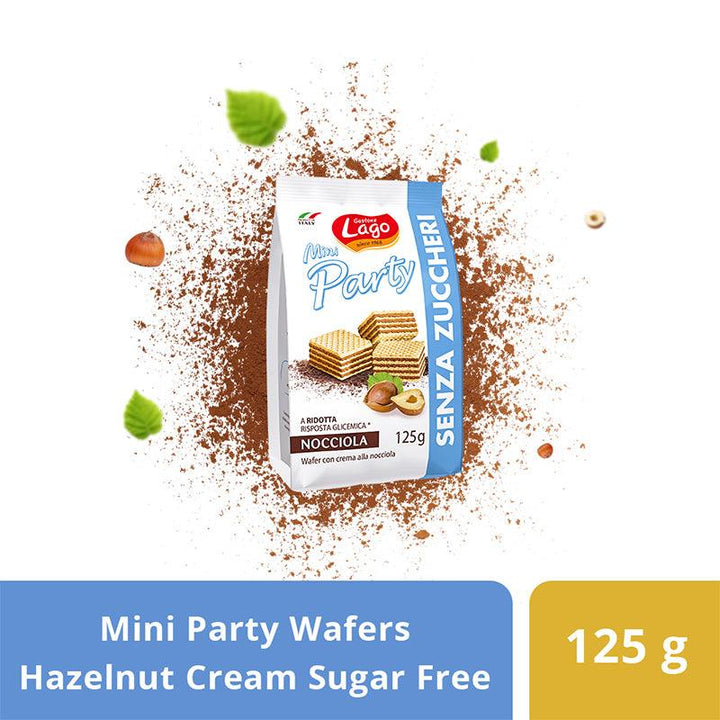 Gastone Lago Sugar-free Mini Party Wafers Hazelnut Cream