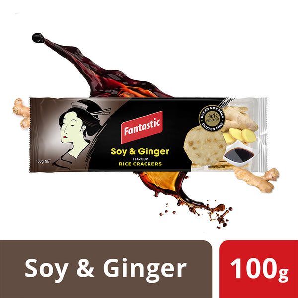 Fantastic soy & ginger Rice Cracker Original (100g)