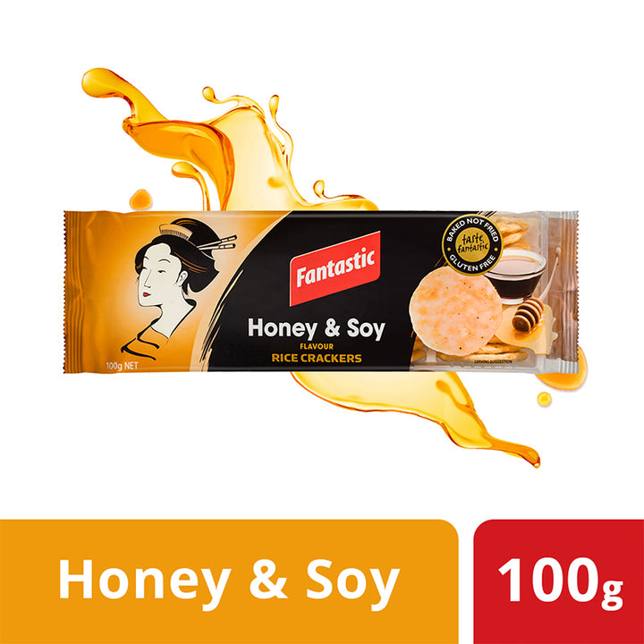 Fantastic Rice Crackers Honey Soy