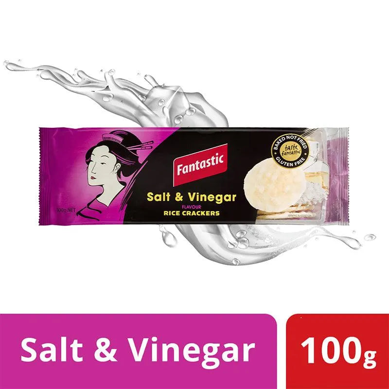 Buy Puffed Rice Cakes "Salt And Vinegar Rice Crackers" by Fantastic, Pack of 1