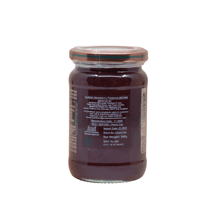 Buy Jams & Jellies "Preserve Scottish Strawberry" by Mackays, Pack of 4