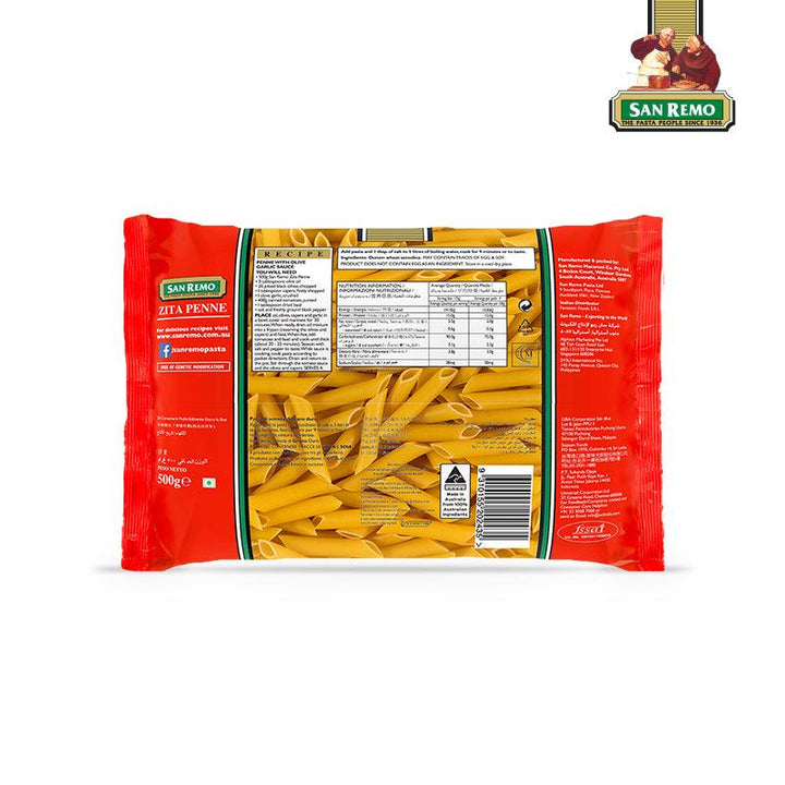 Buy Pasta & Noodles "Zita Penne Pasta" by San Remo, Pack of 4