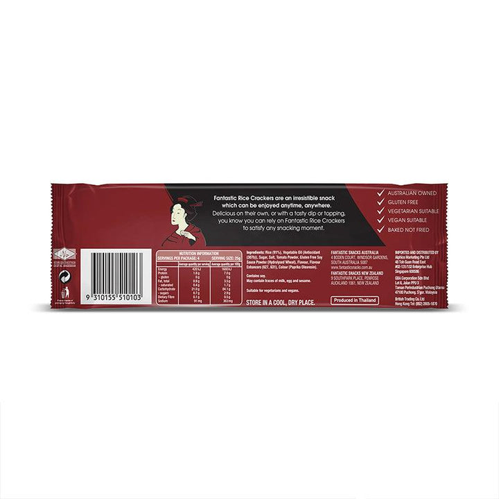 Buy Puffed Rice Cakes "Bbq Rice Crackers" by Fantastic, Pack of 4