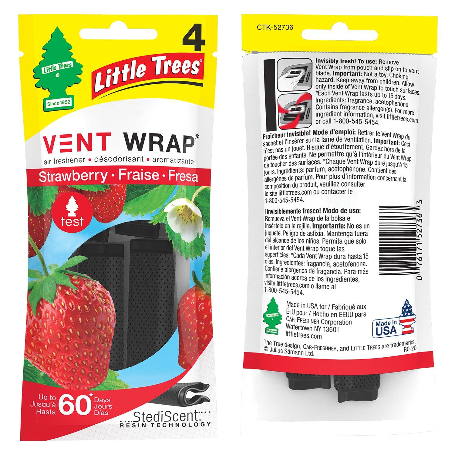 Car Air Freshener Strawberry Vent Wrap