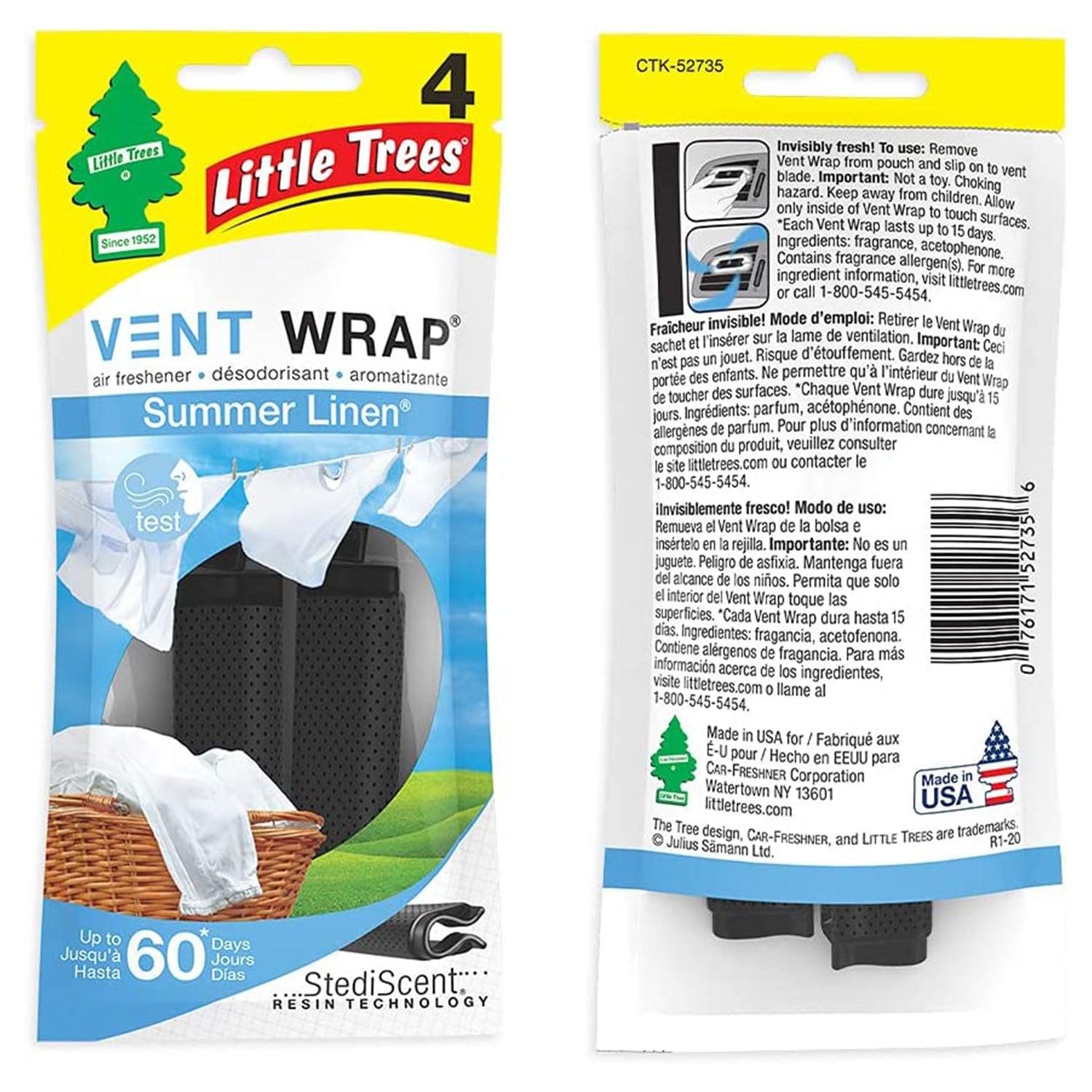 Car Air Freshener Summer Linen Vent Wrap